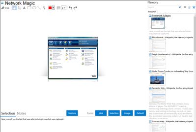 Network Magic - Flamory bookmarks and screenshots