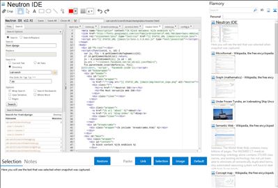 Neutron IDE - Flamory bookmarks and screenshots