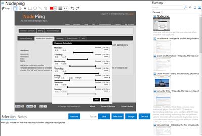 Nodeping - Flamory bookmarks and screenshots