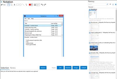 Notation - Flamory bookmarks and screenshots