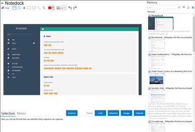 Notedock - Flamory bookmarks and screenshots