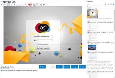 Novius OS - Flamory bookmarks and screenshots