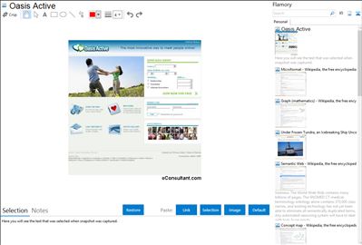 Oasis Active - Flamory bookmarks and screenshots