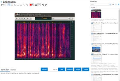 ocenaudio - Flamory bookmarks and screenshots