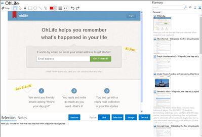 OhLife - Flamory bookmarks and screenshots