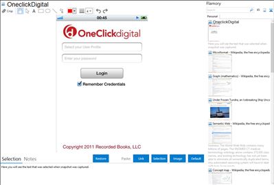 OneclickDigital - Flamory bookmarks and screenshots