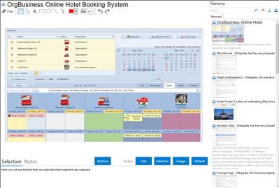 OrgBusiness Online Hotel Booking System - Flamory bookmarks and screenshots