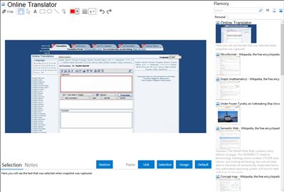 Online Translator - Flamory bookmarks and screenshots
