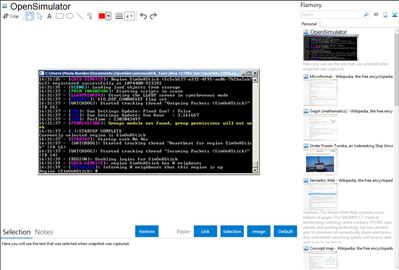OpenSimulator - Flamory bookmarks and screenshots
