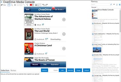 OverDrive Media Console - Flamory bookmarks and screenshots