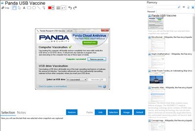Panda USB Vaccine - Flamory bookmarks and screenshots