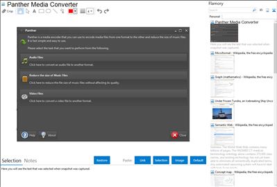 Panther Media Converter - Flamory bookmarks and screenshots