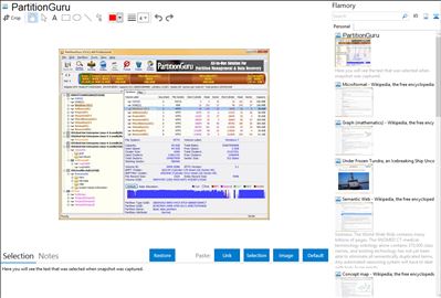 PartitionGuru - Flamory bookmarks and screenshots