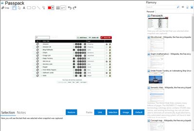 Passpack - Flamory bookmarks and screenshots