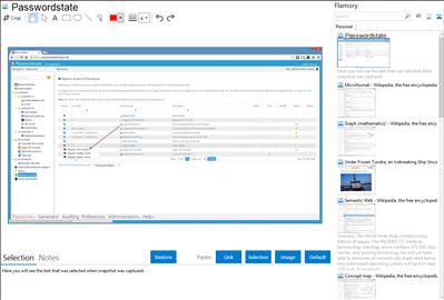 Passwordstate - Flamory bookmarks and screenshots