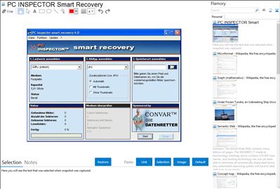 PC INSPECTOR Smart Recovery - Flamory bookmarks and screenshots