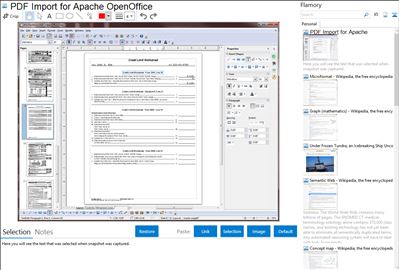 PDF Import for Apache OpenOffice - Flamory bookmarks and screenshots
