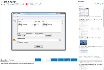 PDF Shaper - Flamory bookmarks and screenshots