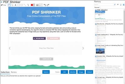 PDF Shrinker - Flamory bookmarks and screenshots