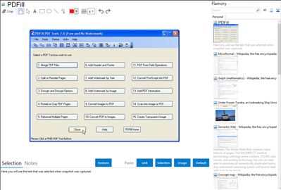 PDFill - Flamory bookmarks and screenshots