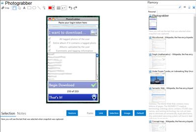Photograbber - Flamory bookmarks and screenshots