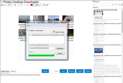 Photos Desktop Downloader - Flamory bookmarks and screenshots