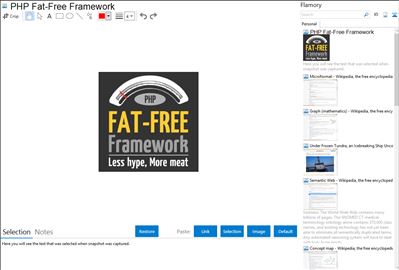 PHP Fat-Free Framework - Flamory bookmarks and screenshots