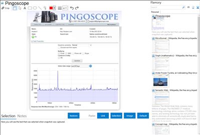 Pingoscope - Flamory bookmarks and screenshots