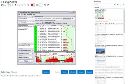 PingPlotter - Flamory bookmarks and screenshots