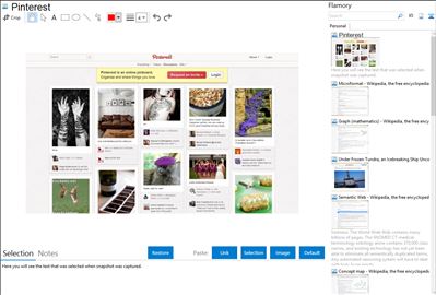 Pinterest - Flamory bookmarks and screenshots