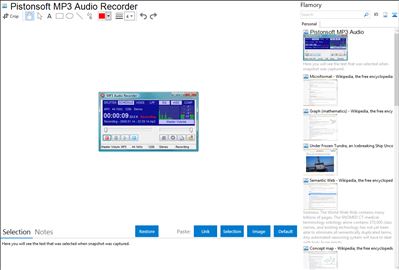 Pistonsoft MP3 Audio Recorder - Flamory bookmarks and screenshots