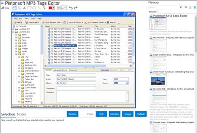 Pistonsoft MP3 Tags Editor - Flamory bookmarks and screenshots