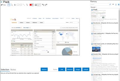 Piwik - Flamory bookmarks and screenshots
