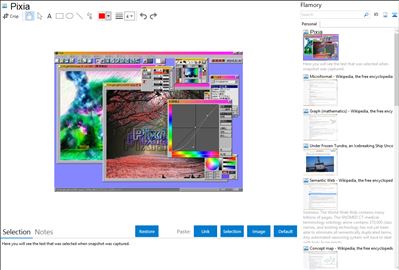 Pixia - Flamory bookmarks and screenshots