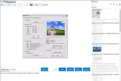 PIXresizer - Flamory bookmarks and screenshots