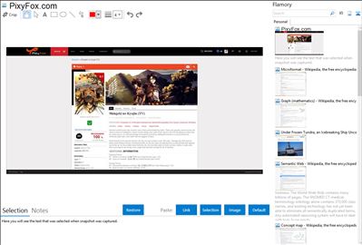 PixyFox.com - Flamory bookmarks and screenshots
