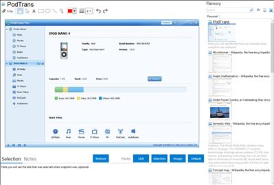 PodTrans - Flamory bookmarks and screenshots