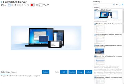 PowerShell Server - Flamory bookmarks and screenshots