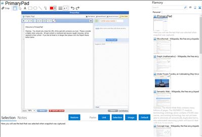 PrimaryPad - Flamory bookmarks and screenshots