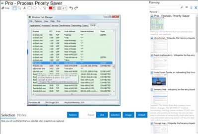 Prio - Process Priority Saver - Flamory bookmarks and screenshots