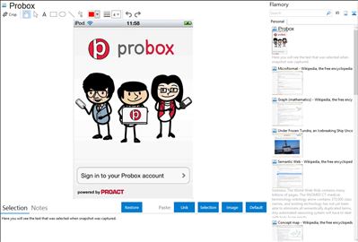 Probox - Flamory bookmarks and screenshots