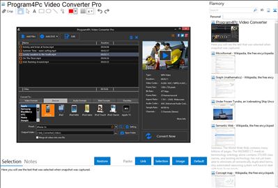 Program4Pc Video Converter Pro - Flamory bookmarks and screenshots