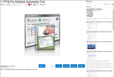PTFB Pro Software Automation Tool - Flamory bookmarks and screenshots