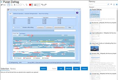 Puran Defrag - Flamory bookmarks and screenshots