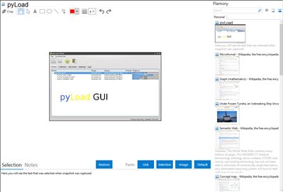 pyLoad - Flamory bookmarks and screenshots