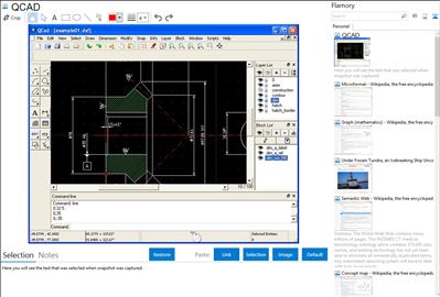 QCAD - Flamory bookmarks and screenshots