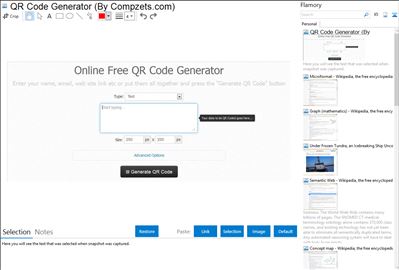 QR Code Generator (By Compzets.com) - Flamory bookmarks and screenshots