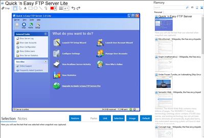 Quick ‘n Easy FTP Server Lite - Flamory bookmarks and screenshots