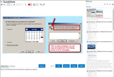 QuickNote - Flamory bookmarks and screenshots