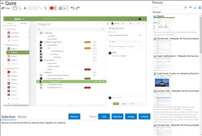 Quire - Flamory bookmarks and screenshots